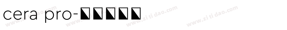 cera pro字体转换